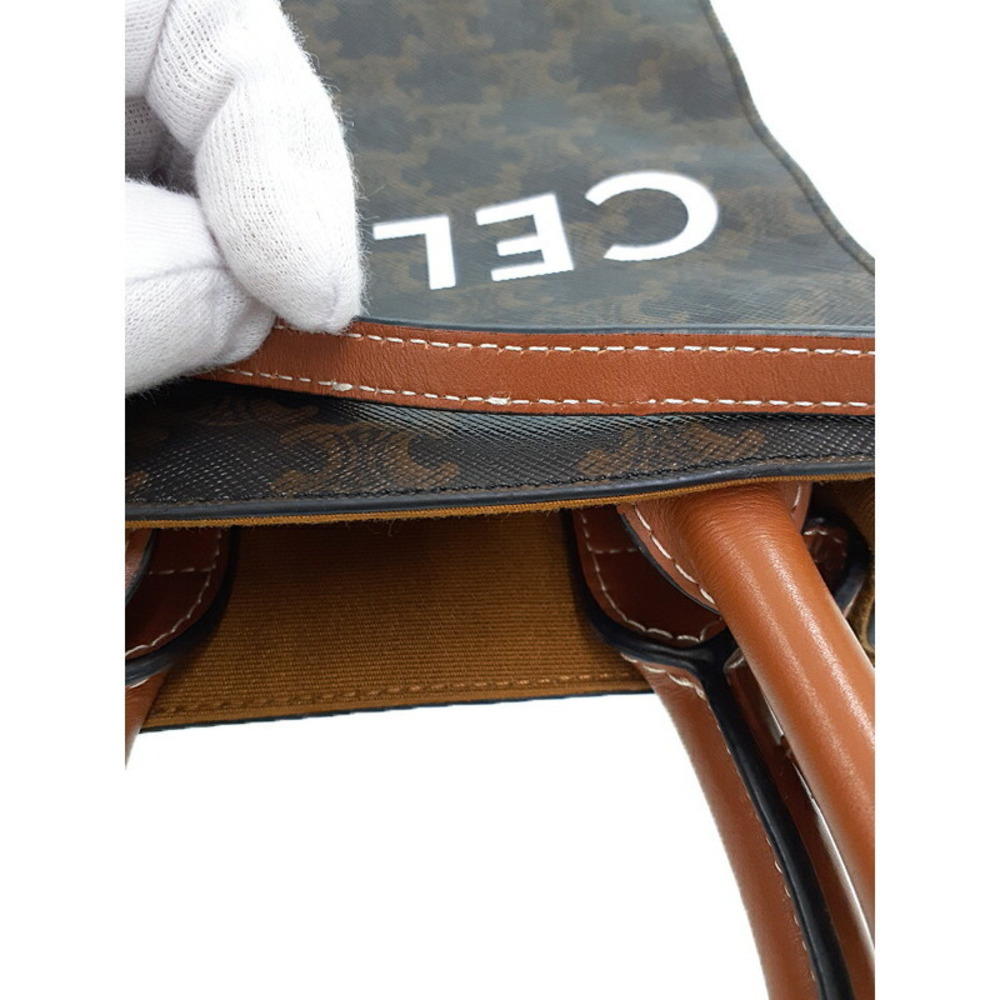 Celine Triomphe Canvas Vertical Cabas Bag - Picture 8 of 9